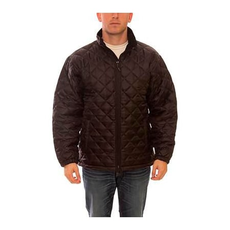 Tingley Workreation Quilted Insulated Jacket, Size Men's Large, Collared, Black J77013.LG